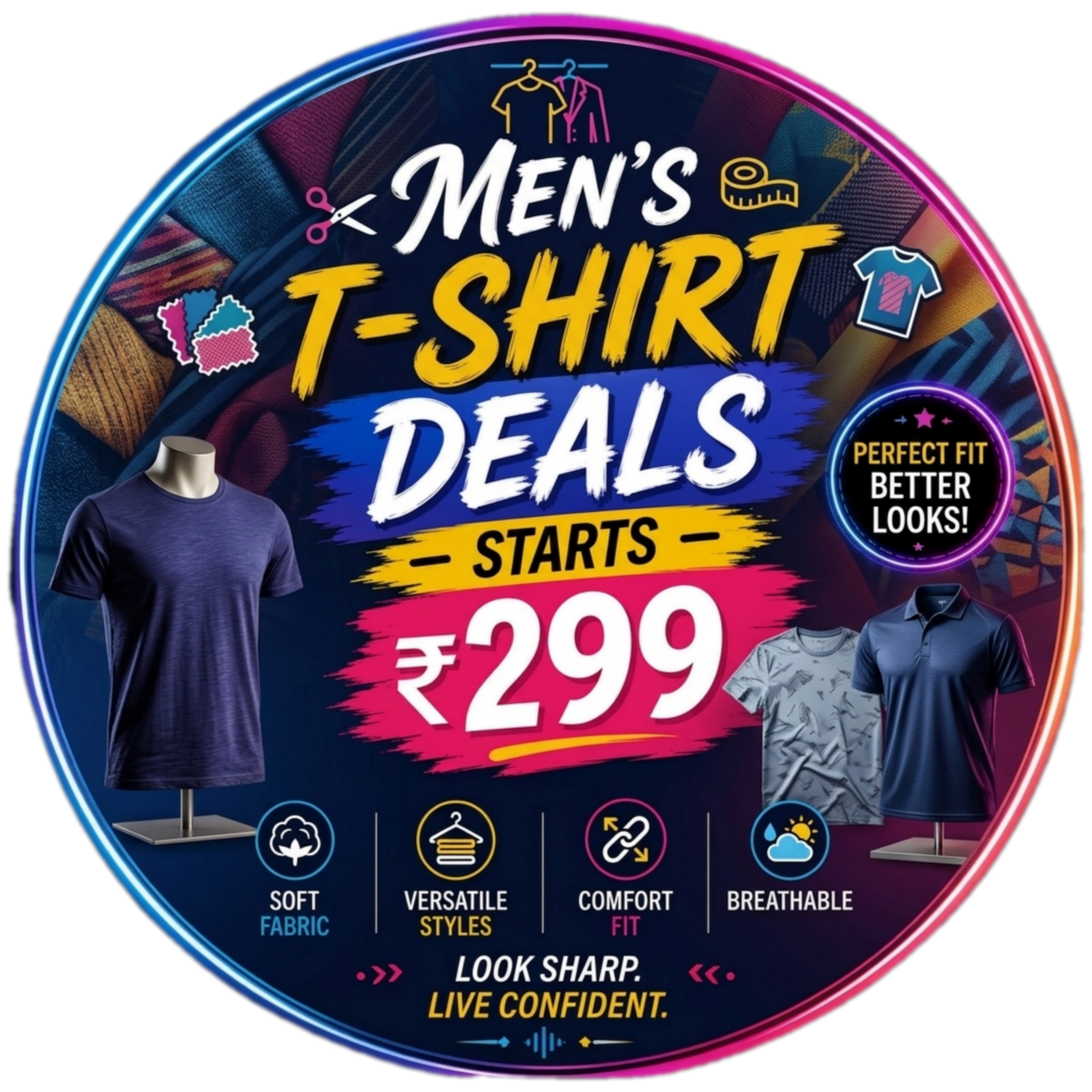 Best T-Shirts for Men Under ₹299