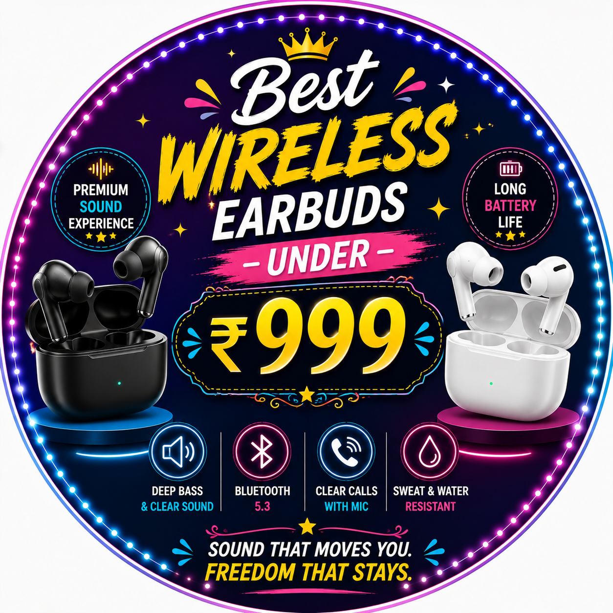 Best Wireless Earbuds Under ₹999