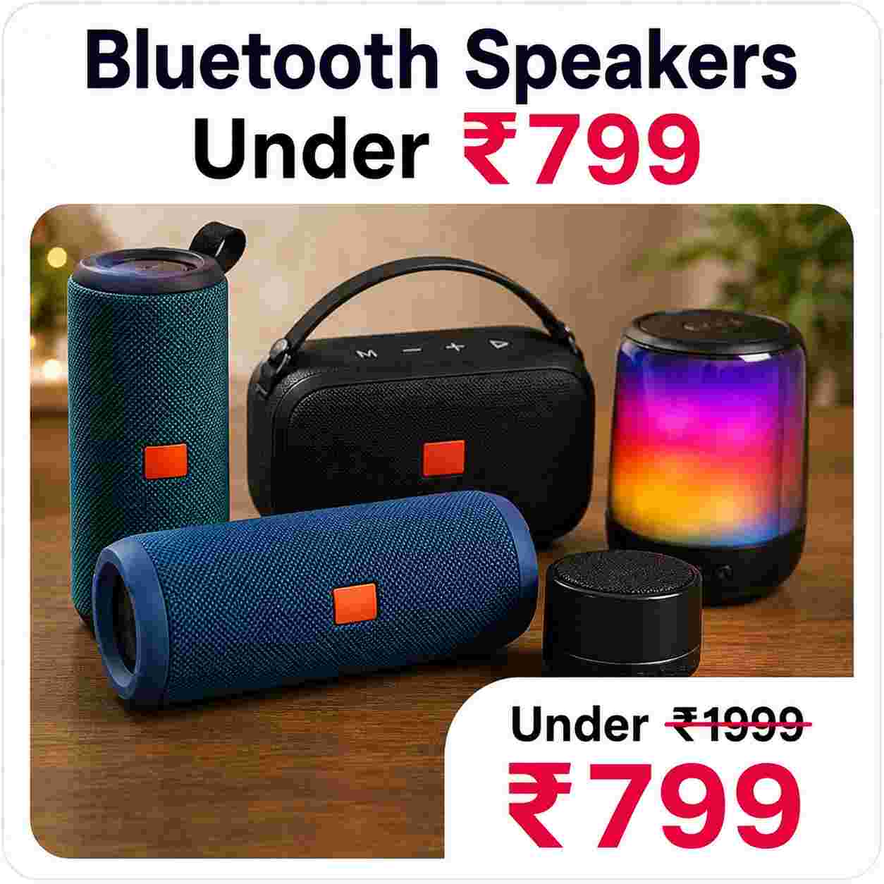 Bluetooth Speakers Under ₹799