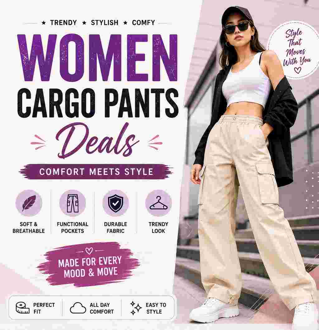 Women Cargo Pants Deals