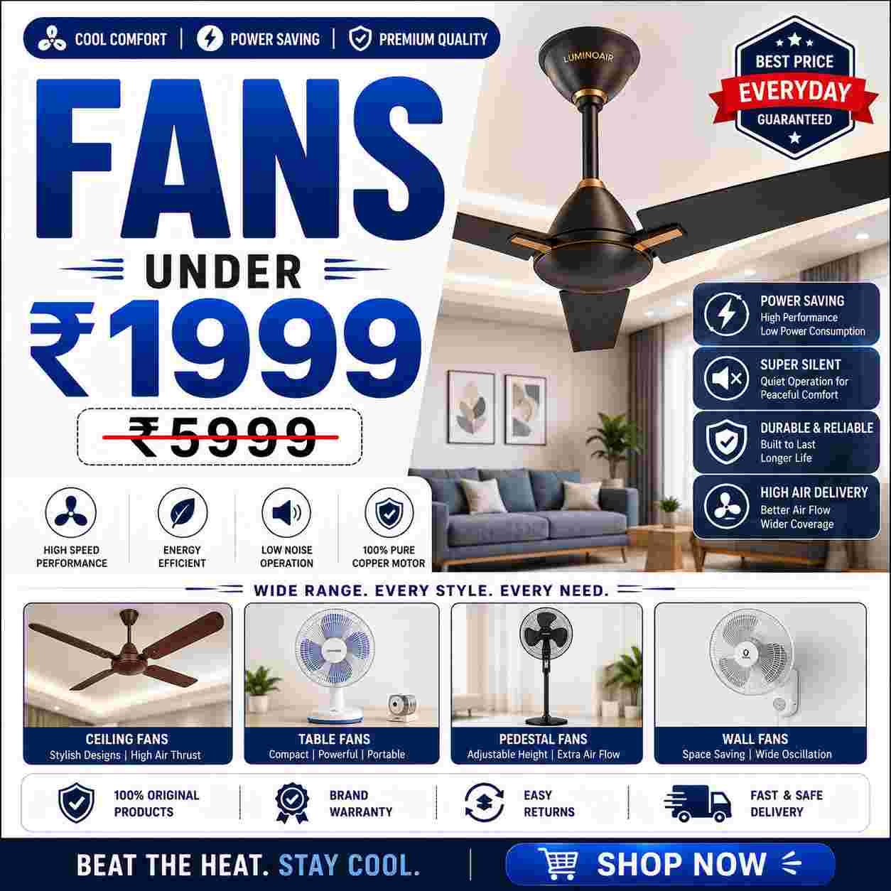 Fans Under ₹1999