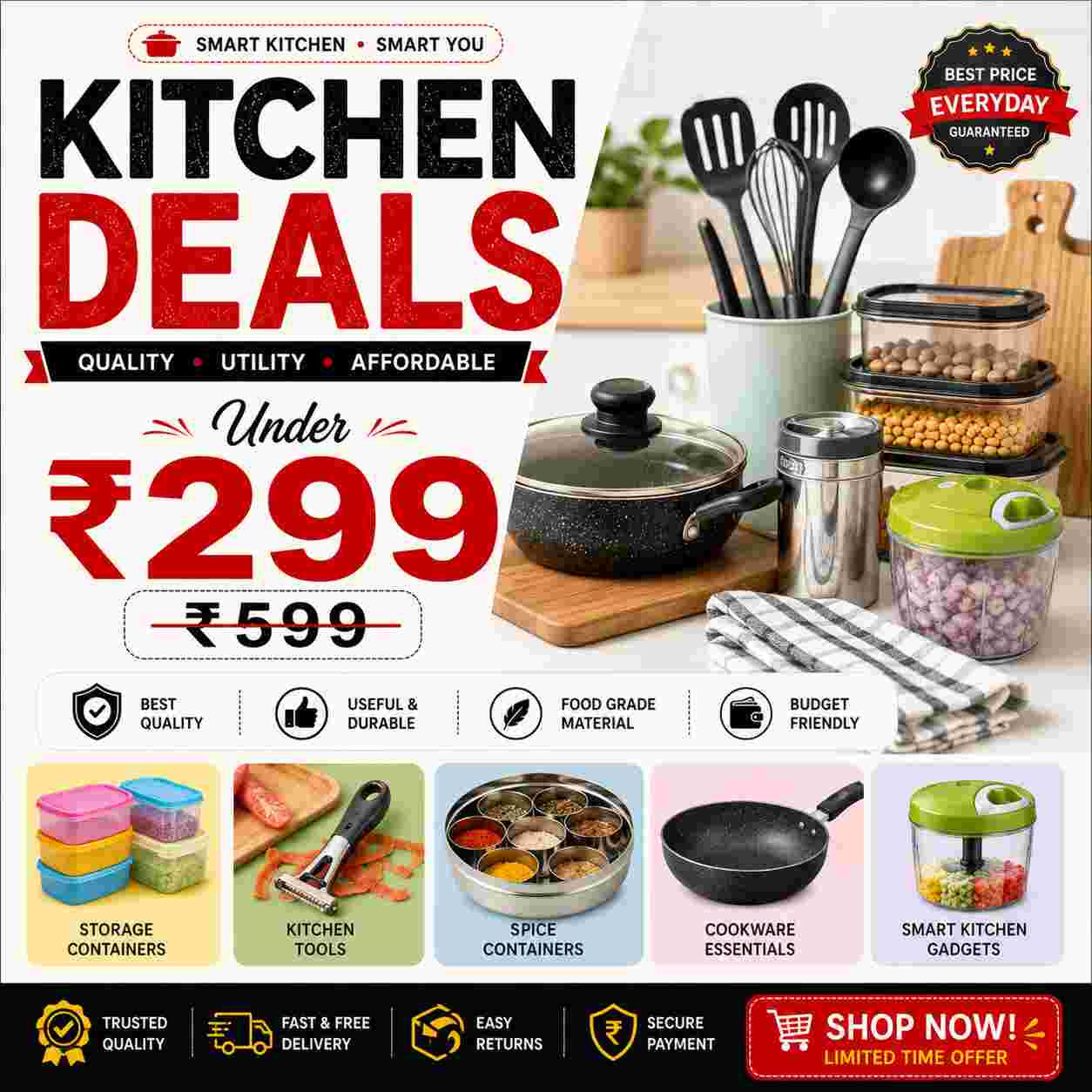 Kitchen Deals Under ₹299