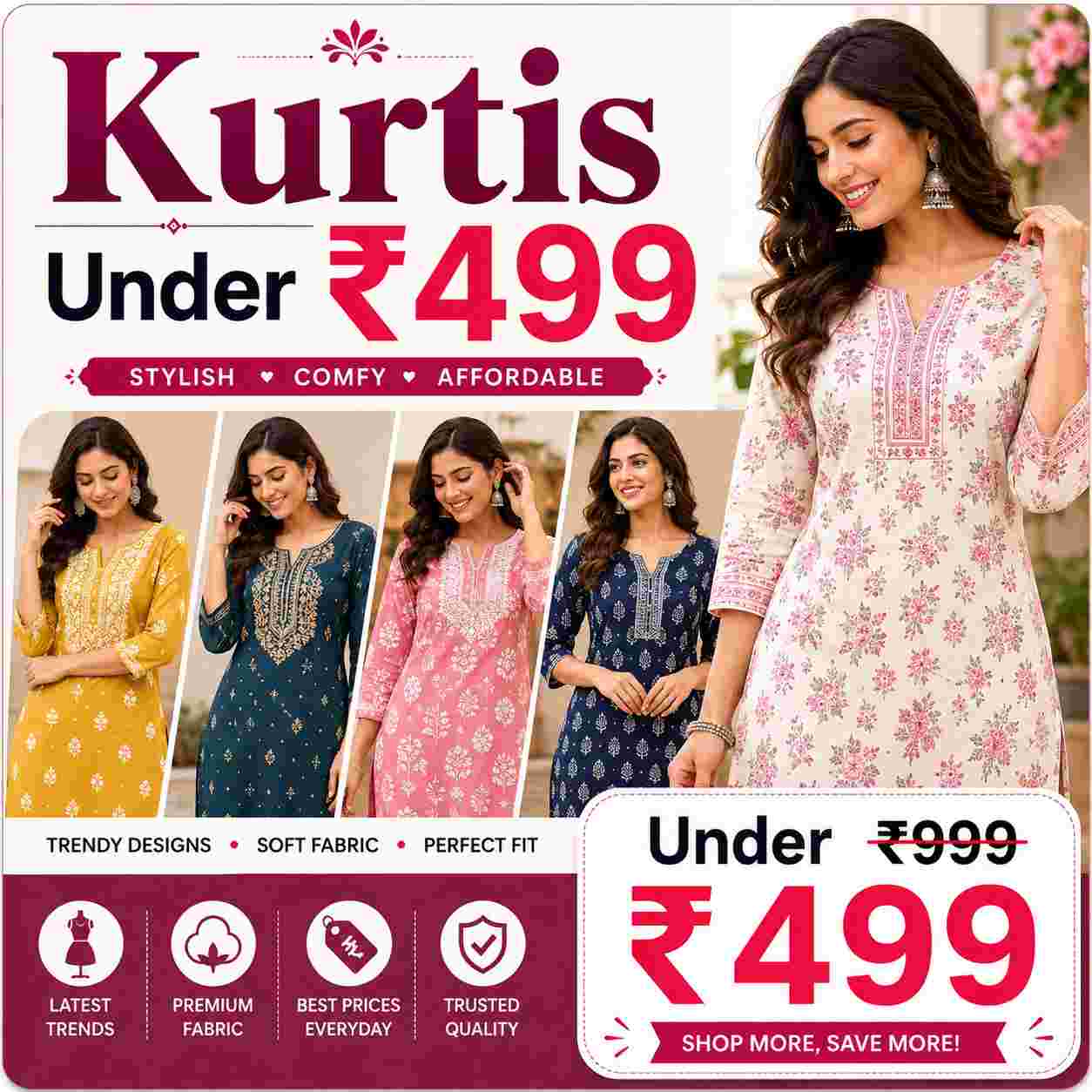 Kurtis Under ₹499